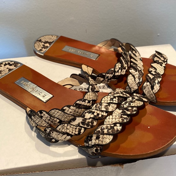 Zara snake skin sandals